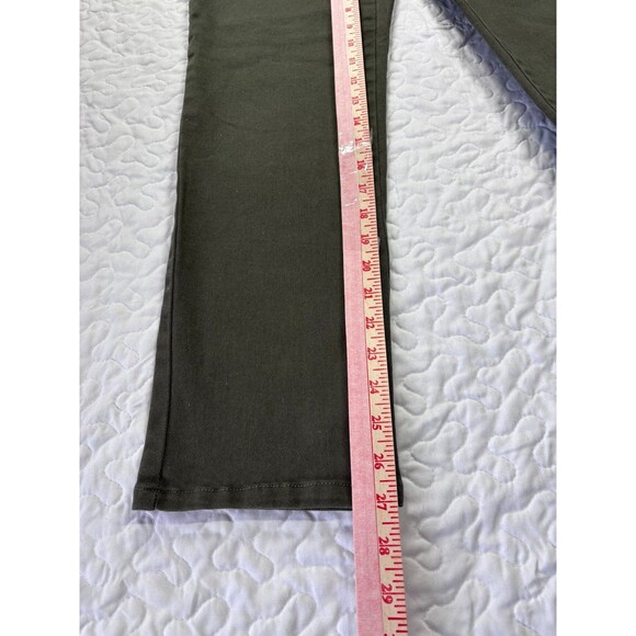 Gloria Vanderbilt Olive Green Straight Leg Denim Jeans size 6 short - Picture 2 of 5